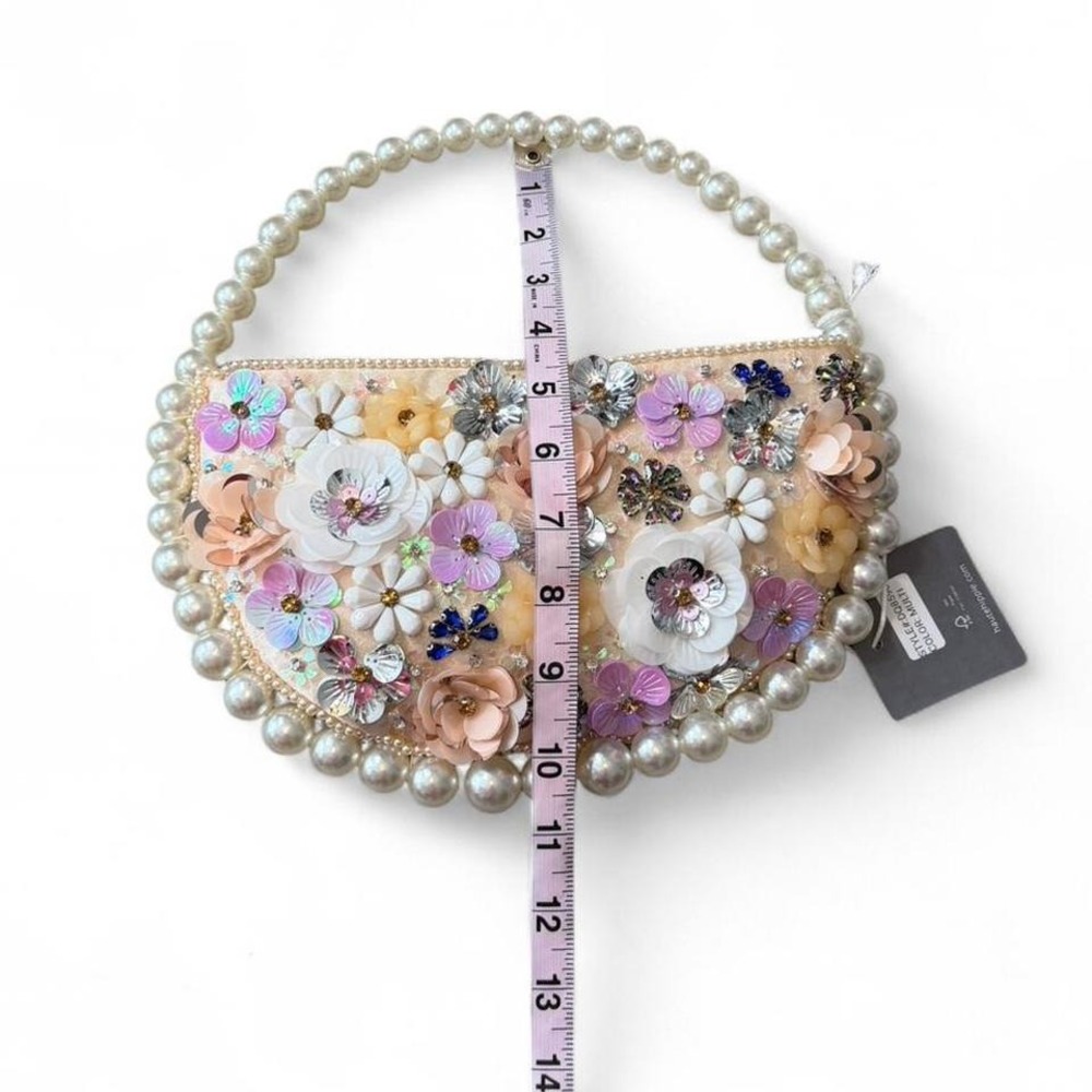Haute Hippie 3D Floral Beaded Statement Bag - Picture 8 of 8
